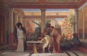 Alma-Tadema, Sir Lawrence Gustave Boulanger,The Rehearsal in the House of the Tragic Poet (mk23) oil painting on canvas